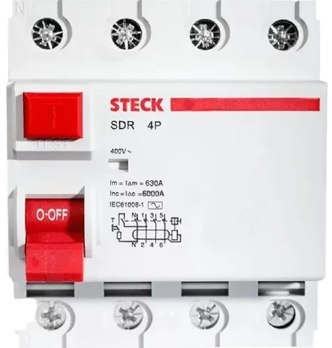 Disyuntor 4x63 300ma Steck