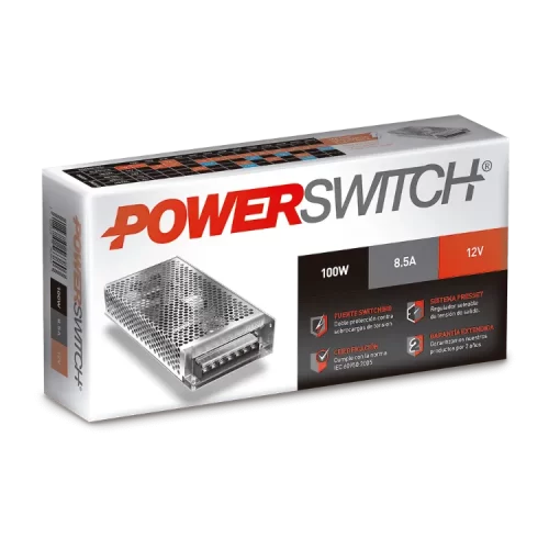Fuente LED 12V 8 Amp Macro Macroled Fuente LED 12V 8 Amp Macro Macroled - Imagen 2