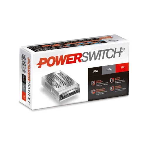 Fuente LED 12V 16.7 Amp Macro Macroled Fuente LED 12V 16.7 Amp Macro Macroled - Imagen 2