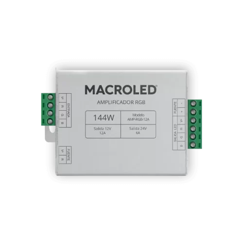 Amplificador para Fuente LED 12 Amp para Tramos Sup 20mt Macroled