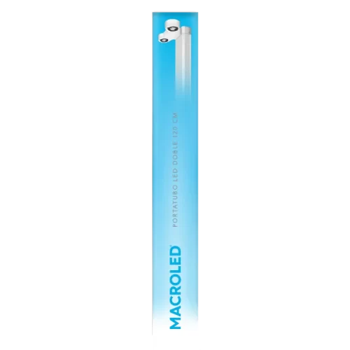 Listón LED Vacio Doble con Zócalos 120 Cm Macroled Listón LED Vacio Doble con Zócalos 120 Cm Macroled - Imagen 2