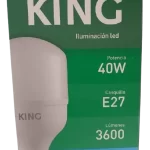 Lámpara LED 10W E27 Cálida King