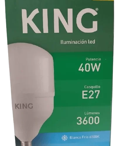 Lámpara LED 40W Bulbón E27 Fría King