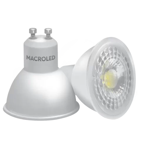 Lámpara LED Dicroica 7W Gu10 Cálida Macroled