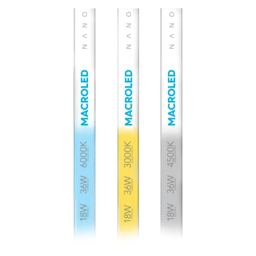 Tubo LED 18W PVC Nano 120 Cm 220V Macroled - Imagen 2