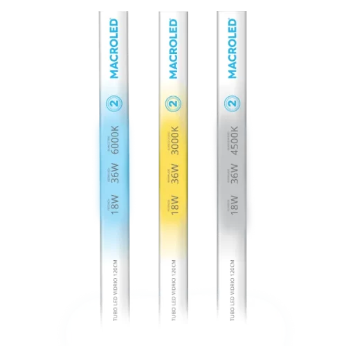 Tubo LED 18W Vidrio 120 Cm 220V Frío Macroled - Imagen 2