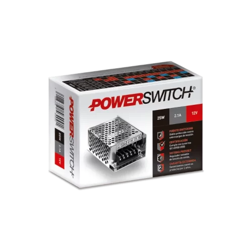 Fuente LED 12V 2 Amp Gabinete Metálico Macroled - Imagen 2