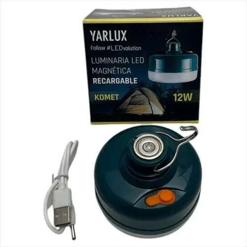 Lámpara LED 12W Recarg USB Magnética Yarlux