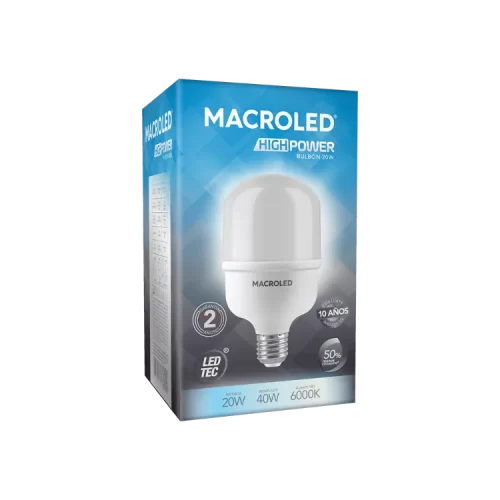 Lámpara LED 20W E27 Luz Dia Macroled - Imagen 2