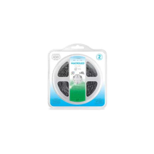 Tira LED 2835 Ip20 60 LED X Mto Verde Macroled