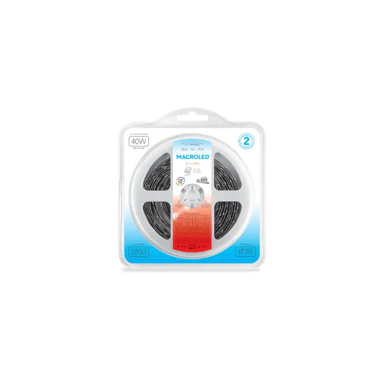 Tira LED 2835 Ip20 60 LED X Mto Rojo Macroled