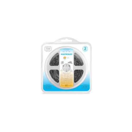 Tira LED 5050 Ip20 60 LED X Mto 14.4W Cálido Macroled