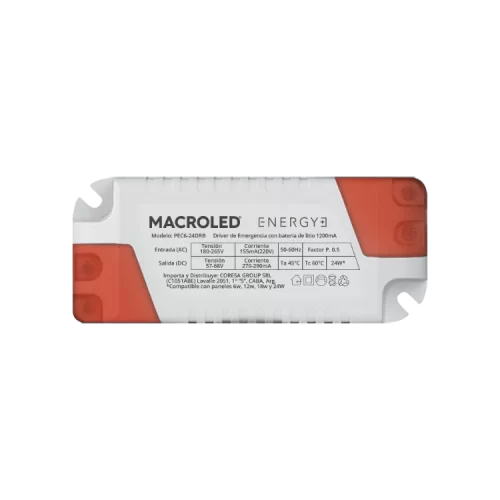 Driver de Rgencia 6W 12W 18W 24W Macroled