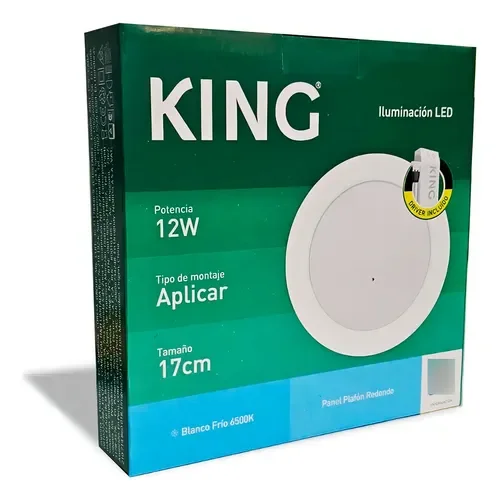 Embutido LED 12W Blanco Redondo Frío King