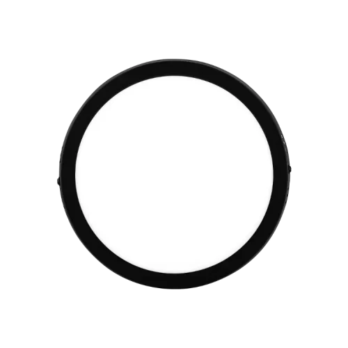 Plafón LED 18W Negro Redondo Frío Macroled