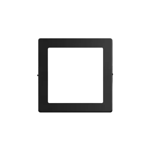 Plafón LED 12W Negro Cuadrado Cálido Macroled