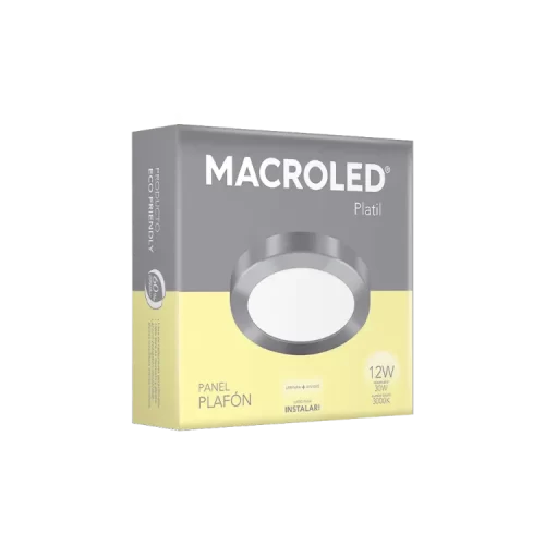 Plafón LED 12W Platil Redondo Cálido Macroled - Imagen 2