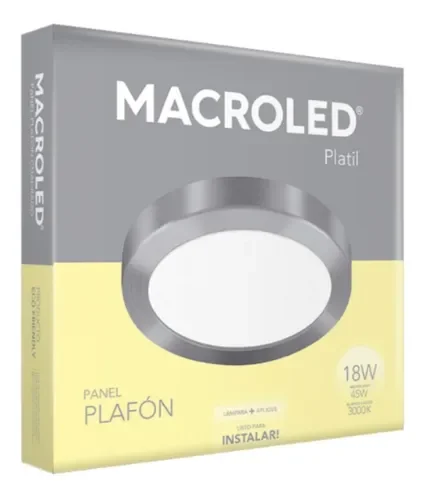 Plafón LED 18W Platil Redondo Cálido Macroled