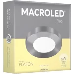 Plafón LED 6W Platil Cuadrado Cálido Macroled Plafón LED 6W Platil Cuadrado Cálido Macroled
