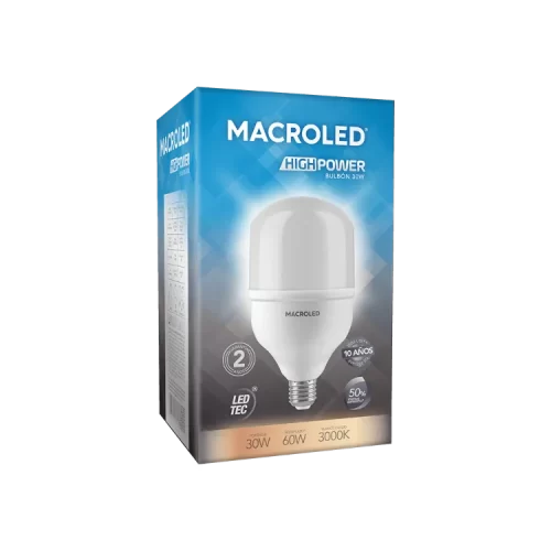 Lámpara LED 30W E27 A Potencia Macroled - Imagen 2