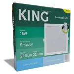 Embutido LED 12W Blanco Cuadrado Frío King