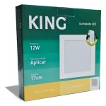 Plafón LED 12W Blanco Redondo Cálido King