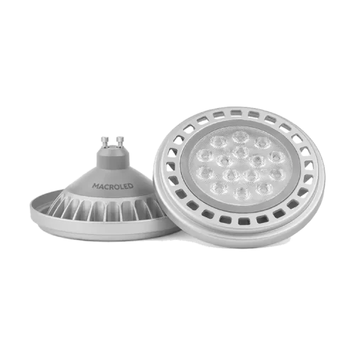 Lámpara LED Ar111 15W Aluminio Dimerizable Fría Macroled