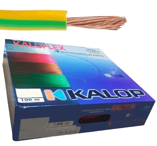 Cable Unipolar 1x1.50 Mm Verde/amarillo X 100 M Kalop
