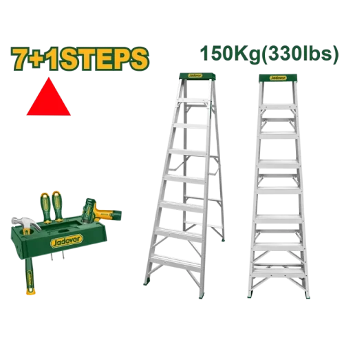 Escalera de Trabajo Tijera 7+1 Escal Aluminio 150kg Jadever