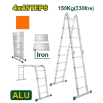 Escalera Extensible 2×14 Escal Aluminio 7620mm 150kg Jadever
