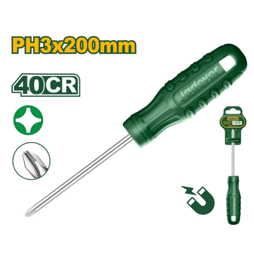 Destornillador Ph3 8x200 Philips Acero40cr Puerta Mag Jadever