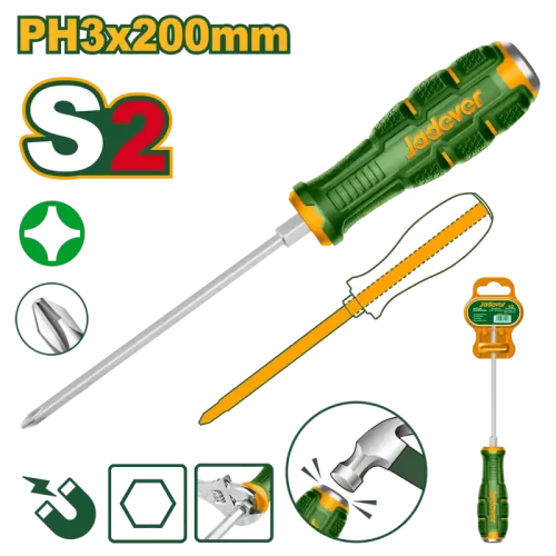 Destornillador Ph3 8x200 Philips para Golp Martillo Puerta Ma Jadever