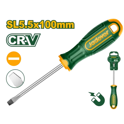 Destornillador Plano 5.5x100 Punta Magnética Jadever