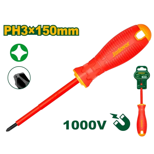 Destornillador Ph3 8x150 Aislado Philips Puerta Mag Jadever