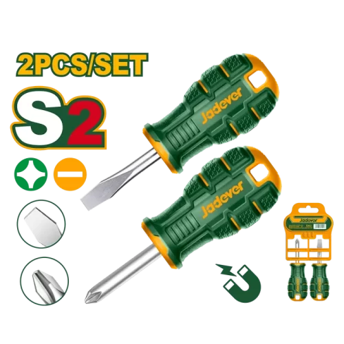Destornillador Kit 2 Piezas 1 Planos 6.5 + 1 Philips Ph2 38 Jadever