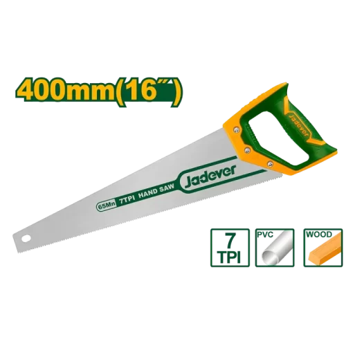 Serrucho 16"x 400x09 7tpi Man Suave Jadever