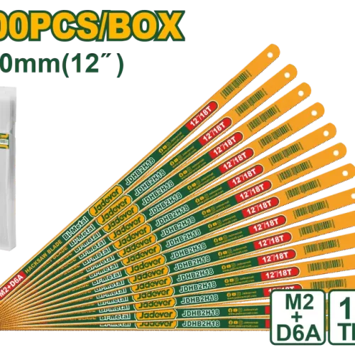 Hojas de Sierra 12" 300mm 18tpi Bimet M2+d6a Jadever