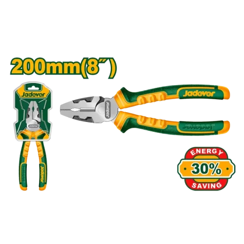 Pinza Universal 8" Mango Bicolor Alto Torque Jadever