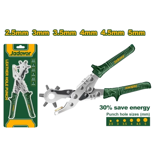 Perforadora de Cuero 10" Cabezal Giratorio Jadever