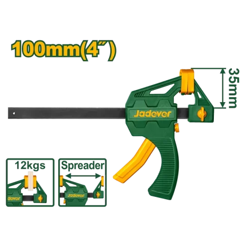 Prensa 4" 35x100 T/gatillo Tipo Sargento Jadever