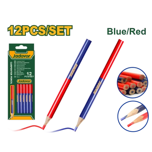Lapiz Carpintero Ovalada Bic Kit X12 Azul Rojo Jadever