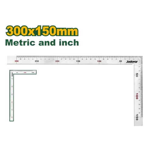 Escuadra 300x150 12"X6" Acero Metr y " Jadever