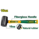 Masa 1 Kg Acero C45 Mango de Fibra Jadever