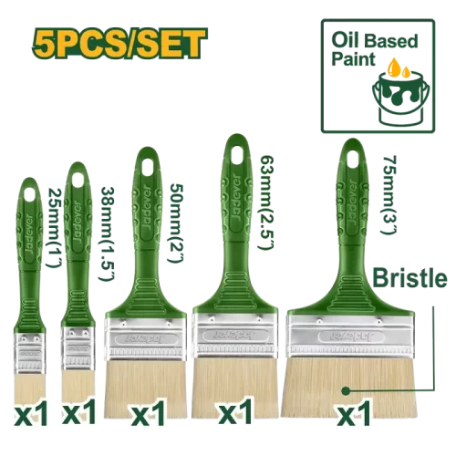 Pincel Kitx 5 Unidades 1" A 3" Jadever