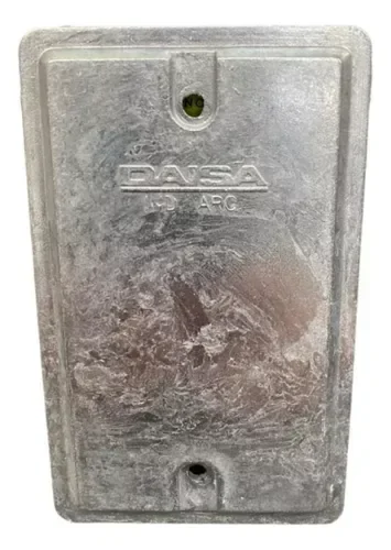 Tapa Aluminio Ciega para Caja Bastidor 5x10 Daisa