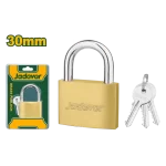 Candado de Latón 50mm 199g 3 Llaves Arco Largo Jadever