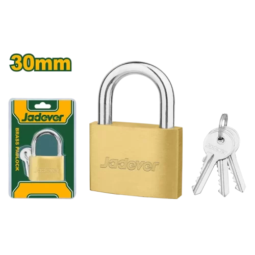 Candado de Latón 30mm 49g 3 Llaves Jadever