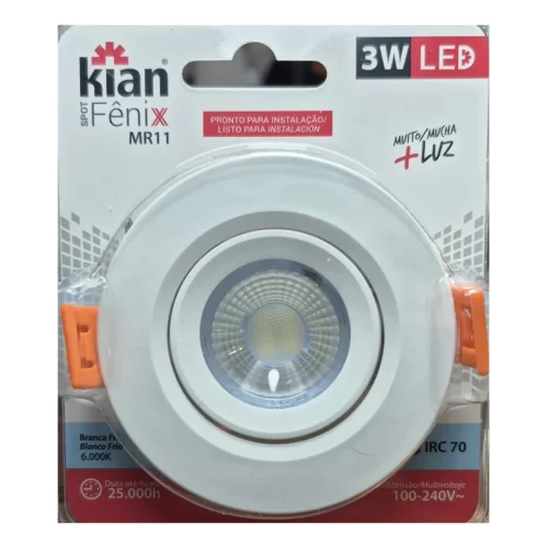 Embutido Dicro Movil Redondo Fenix Blanco Kian