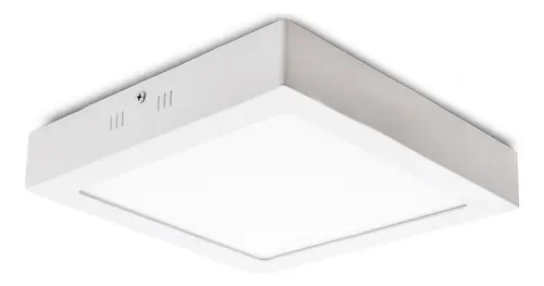 Luz de Rgencia Plafón LED Blanco 18W Cuadrado Tassiluz