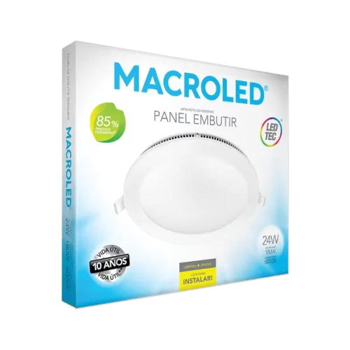Embutido LED 24W Blanco Redondo Frío Macroled Embutido LED 24W Blanco Redondo Frío Macroled - Imagen 2